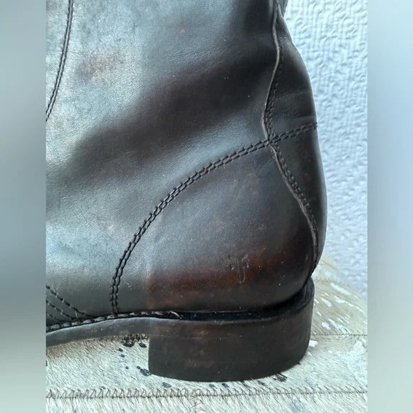 Frye Veronica Flex Combat Boot in Antique Brown Size 11 - Picture 5 of 9